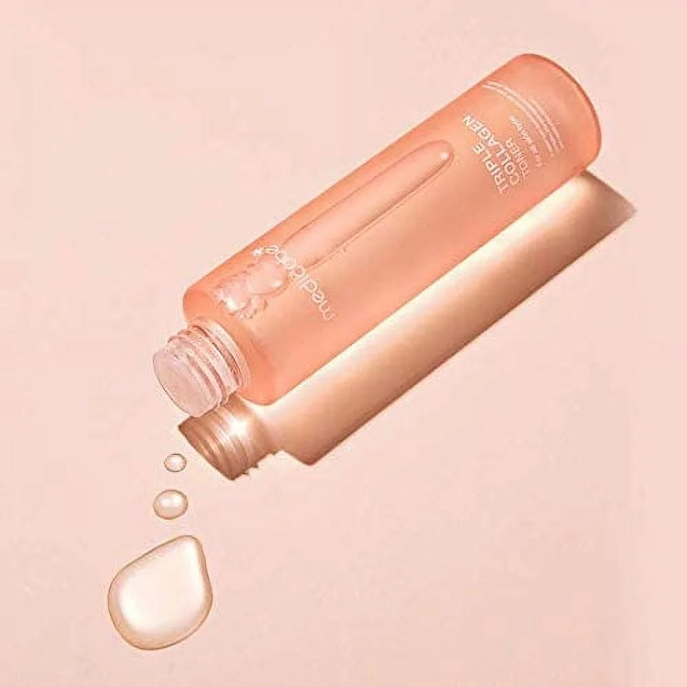 Triple Collagen Toner - Hydrolyzed, Atelo, & Soluble Collagen for Deep Hydration & Skin - Fast-Absorbing Formula for All-Day Suppleness, Korean Skincare (4.73 Fl.Oz.)